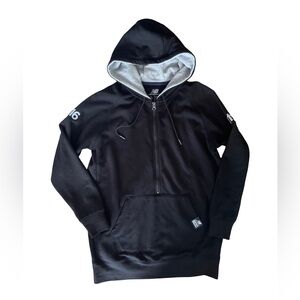 New Balance Black hoodie zipper front - size L